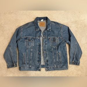 Men's Levi Strauss Signature Denim Jacket Blue Jean Trucker Jacket Men's Sz 3XL